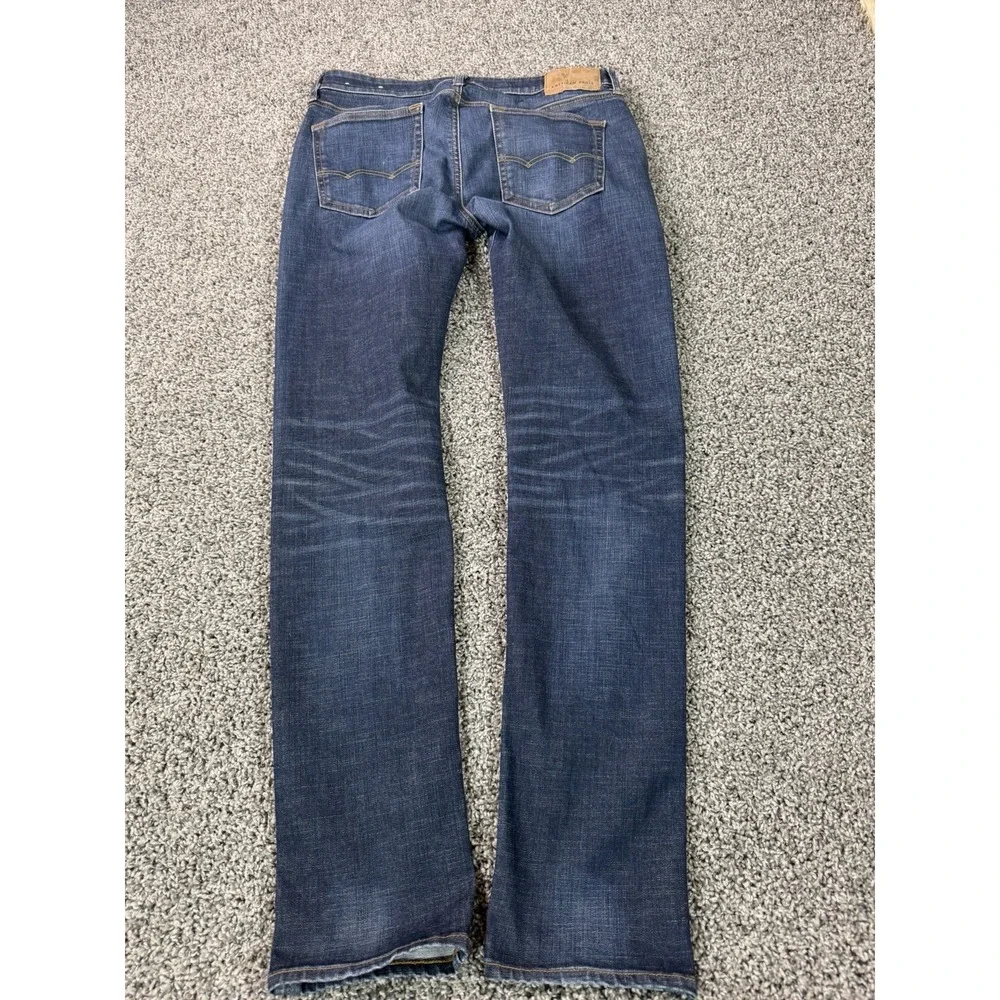 Vintage Y2K American Eagle Flex Slim Straight Jeans Men's Size 32X34 Blue